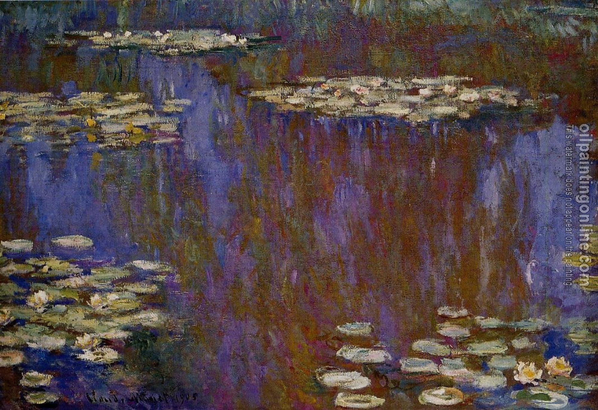 Monet, Claude Oscar - Water Lilies